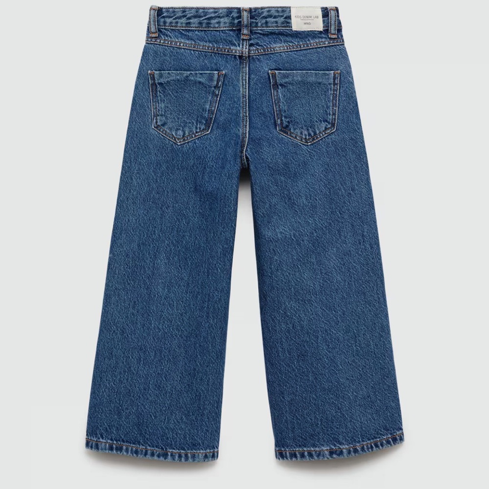 Mango girls JEANS CULOTTE MID-WAIST COMFORT - Picture 3 of 5
